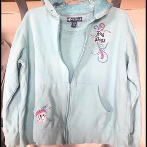 Big Dogs light blue hoodie